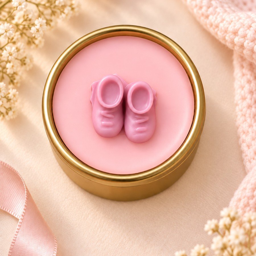 Baby Shoes Tealight — aluminium holder