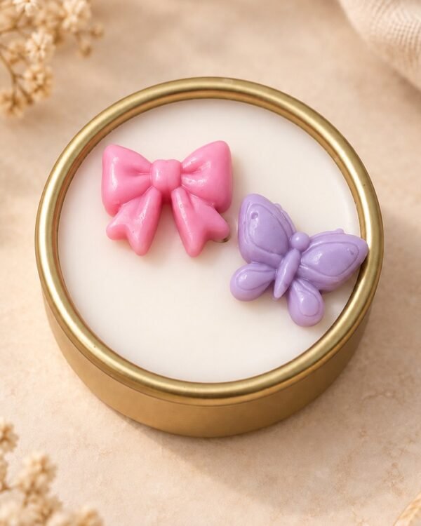 Bow & Butterfly Tealight — aluminium holder