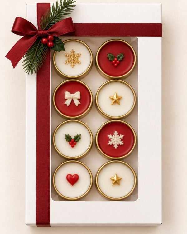Christmas Tealight Box — aluminium holders