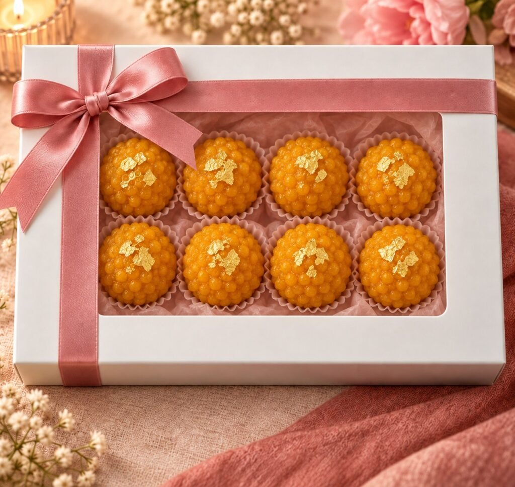 Diwali Ladoo Candle Box - 8 Pcs