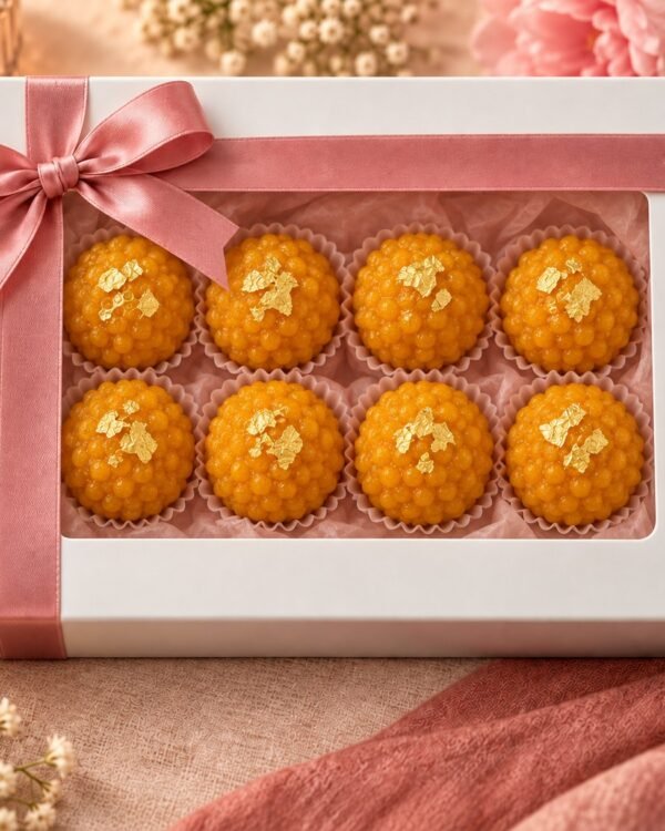 Diwali Ladoo Candle Box – 8 Pcs