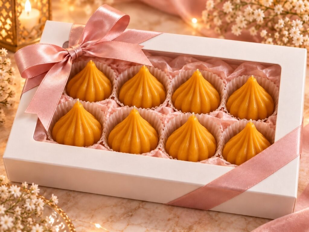 Diwali Modak Candle Box - 8 Pcs