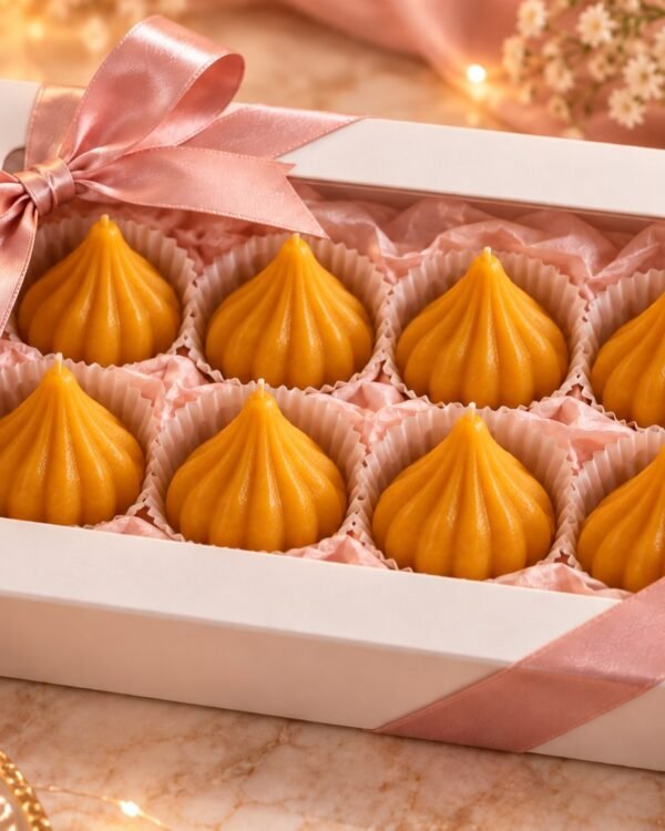 Diwali Modak Candle Box – 8 Pcs