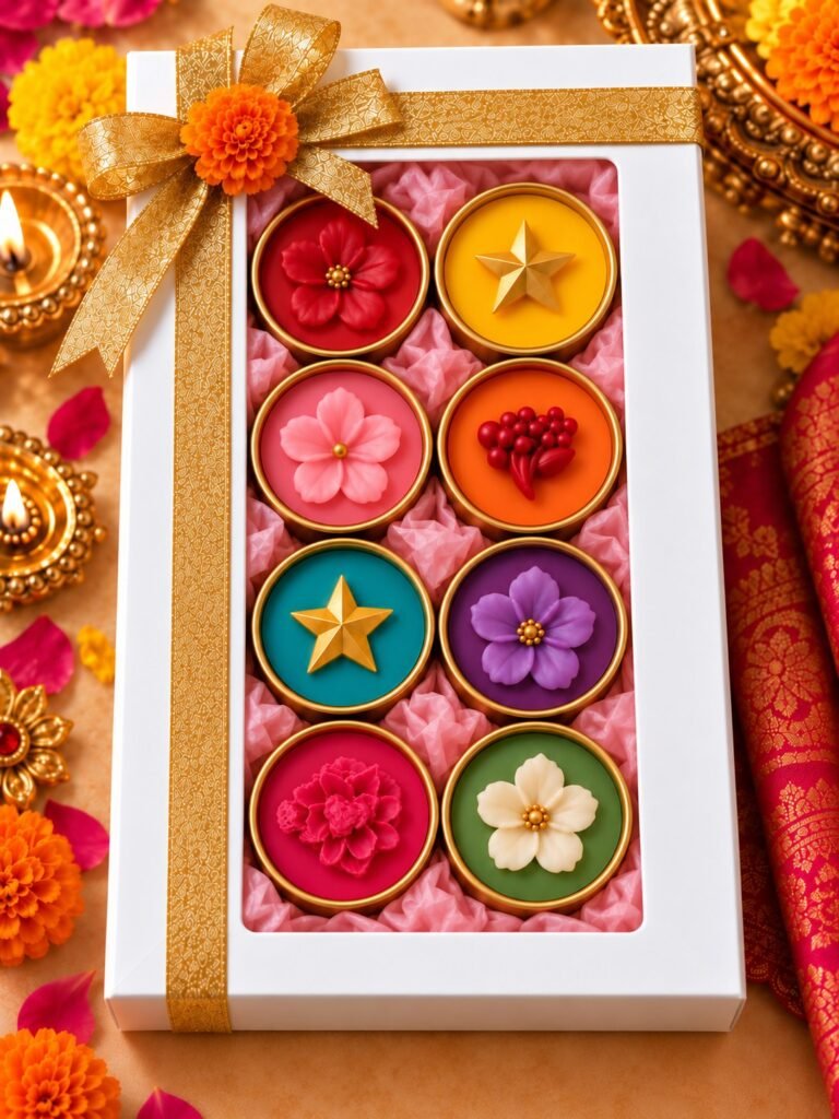 Diwali Tealight Box - 8 Pcs