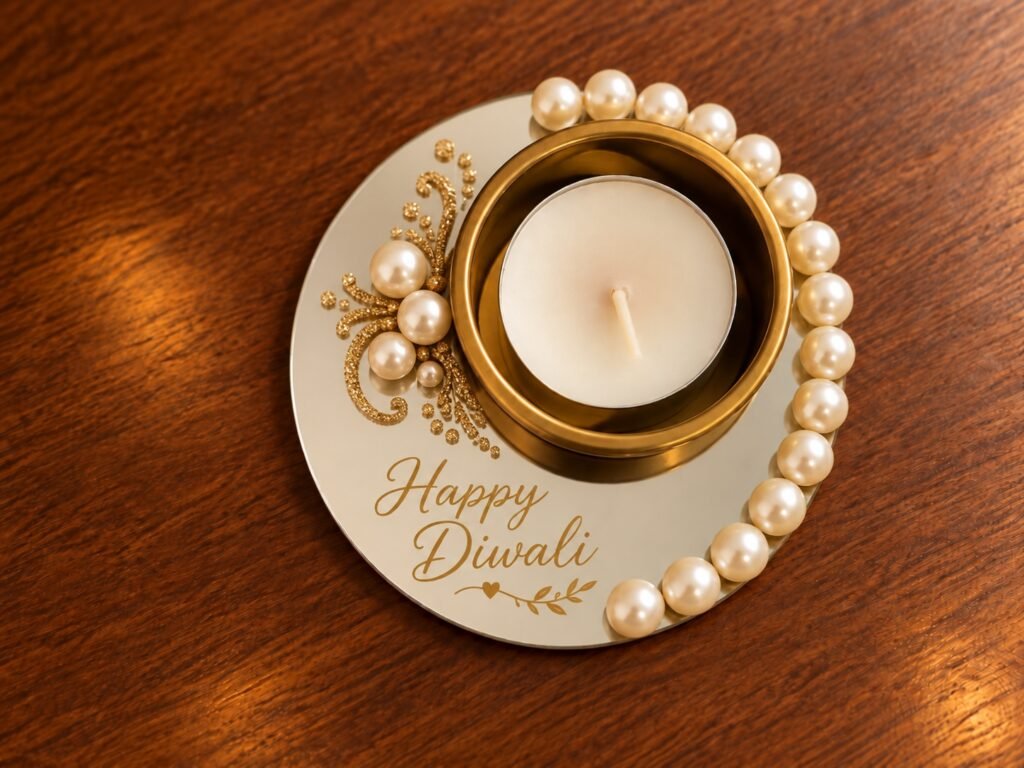 Happy Diwali Gold Tealight