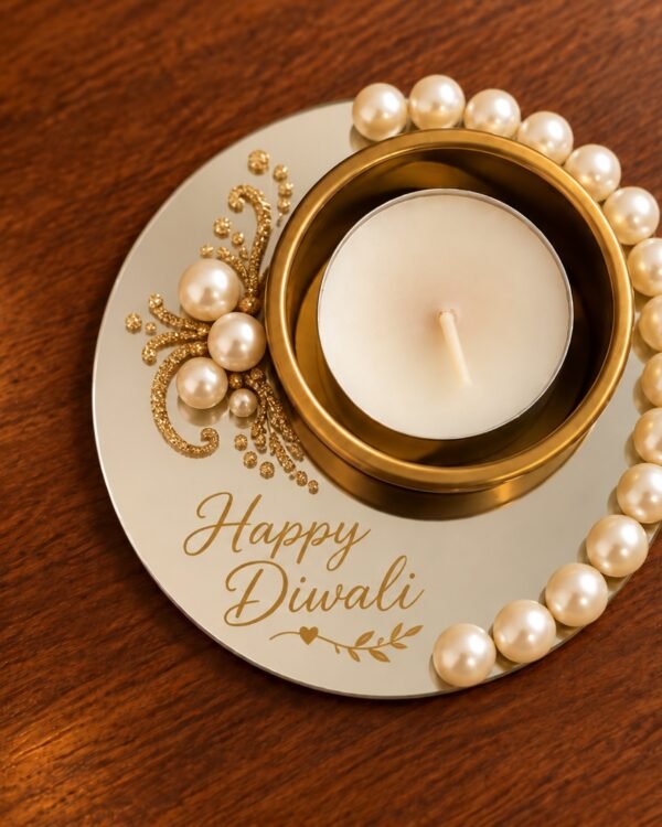 Happy Diwali Gold Tealight