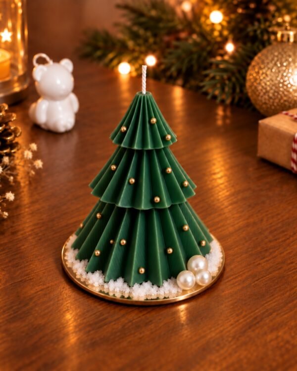 Layered Christmas Tree Candle