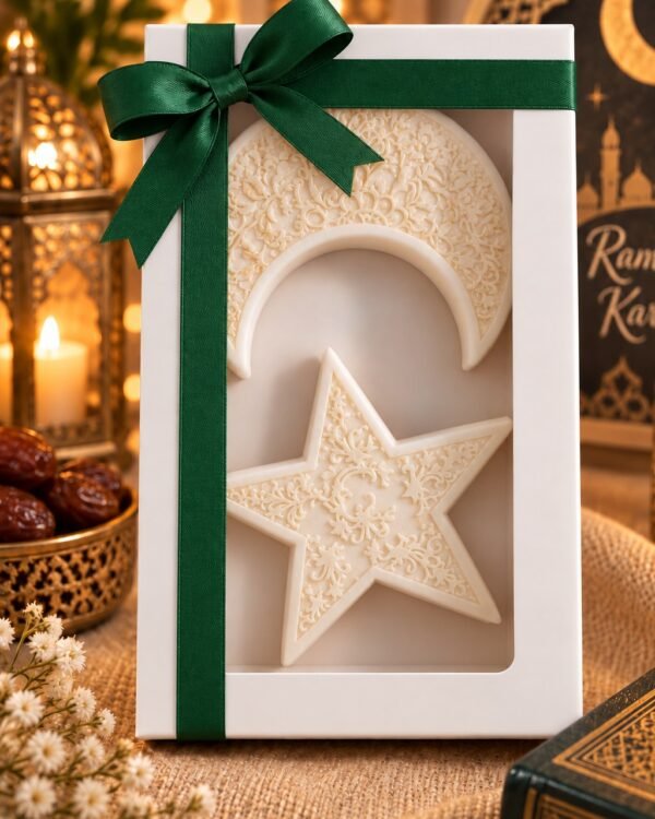 Moon & Star Duo — Ramadan (Plain Ivory)