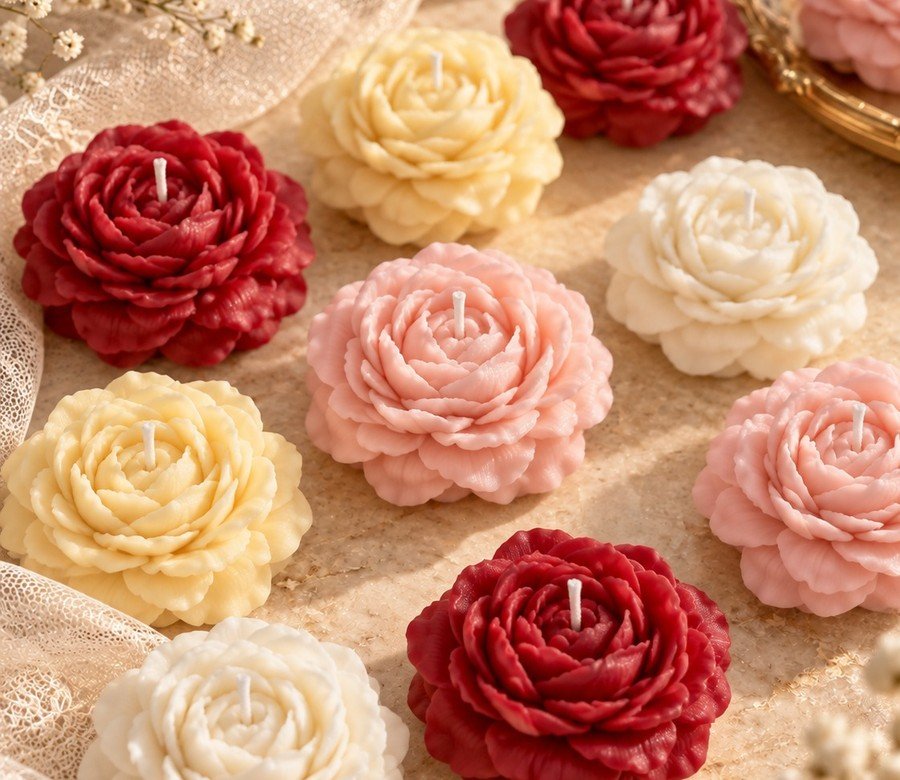 Peony Bloom Candle