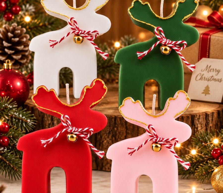 Reindeer Candle
