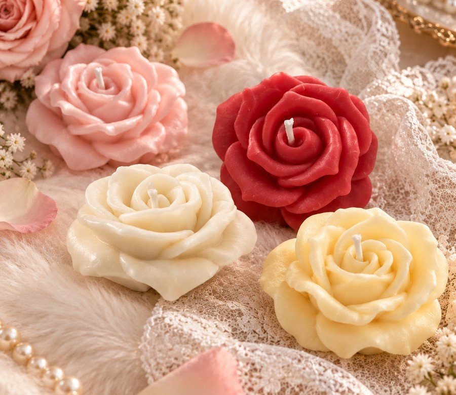 Rose Candle