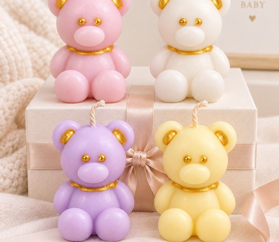 Teddy Bear Candle